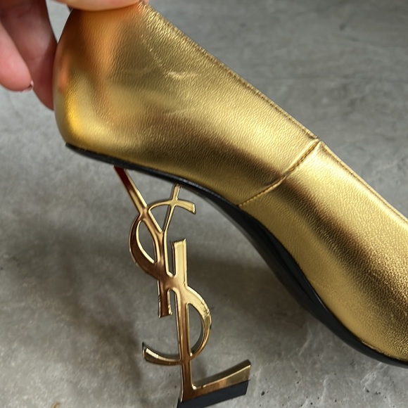 Gold Opyum YSL heels size 39 - Picture 8 of 11